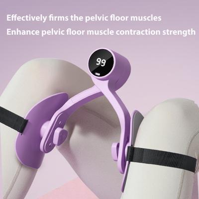 Women Thigh Trainer with Counter 3 Speed Postpartum Rehabilitation Pelvic Floor Muscle Trainer Hip Exerciser Toner Home Gym Inner Thigh Workout