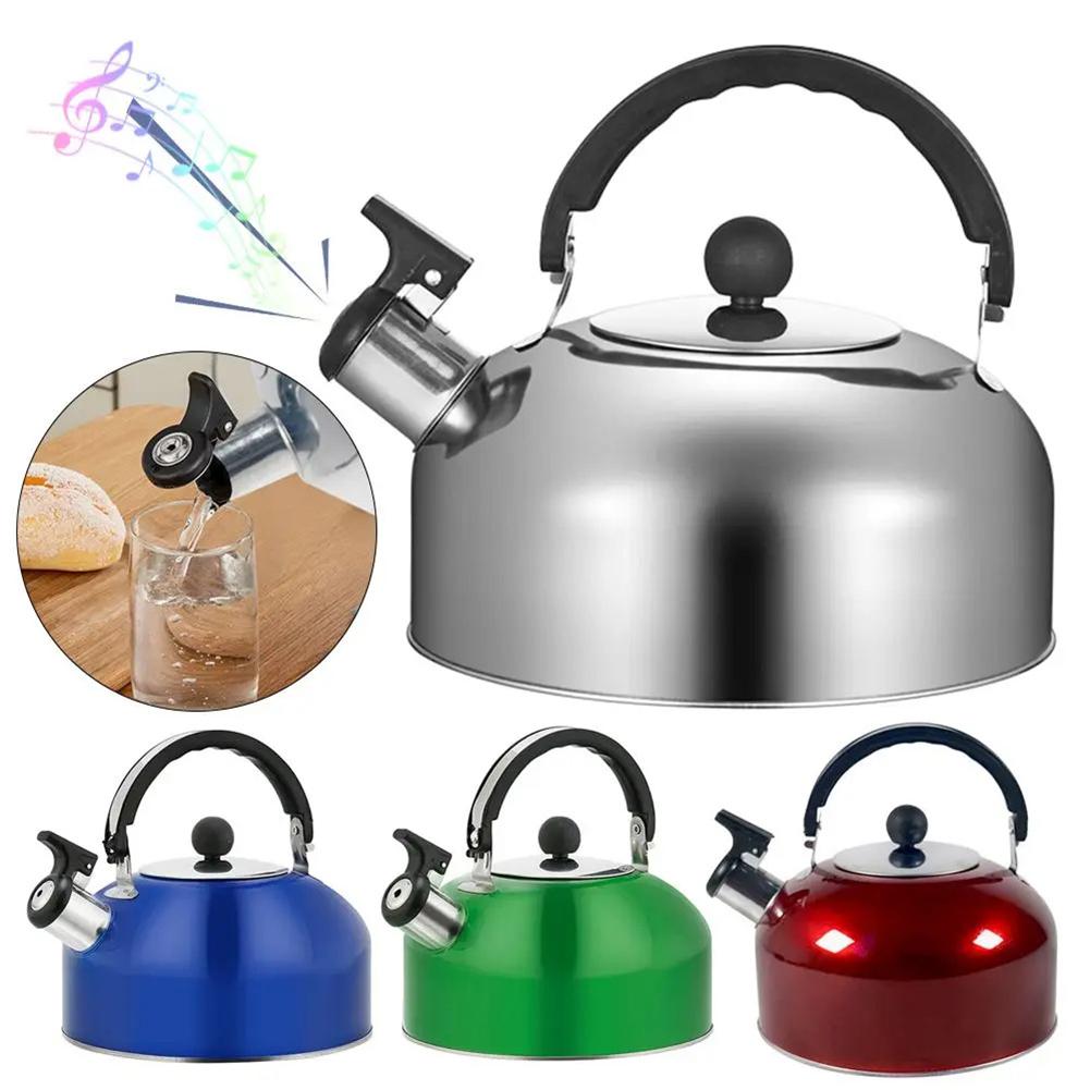Stylish Whistling Kettle 3L Stainless Steel for Gas Electric Induction