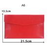 A6 A4 Leather File Folder Data Package Document Bag Card Holder Fashion Briefcase Contract Bill File Bag School Office Supplies