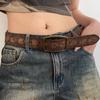 American Retro Belt Female Personality Simple Ethnic Style Belt Versatile with Jeans Belt High Sense
