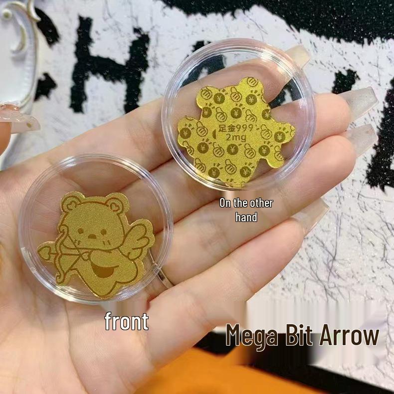 Shuibei Gold 999 Fine Gold Wealthy Gold Leaf Horse Mobile Phone Sticker - Princess Get Rich Gift for Friends