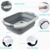 Collapsible Washing Up Bowl, Innovations Multi Function Bowl Drying Rack, Portable Cutting Board, Retractable Drain Washing Basket Basin Vegetable