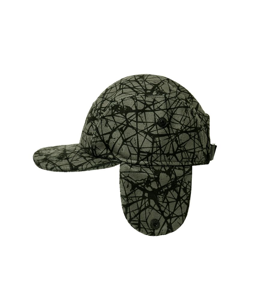 BROWNBREATH Sprawl Boucle Earflap Camp Cap - Khaki