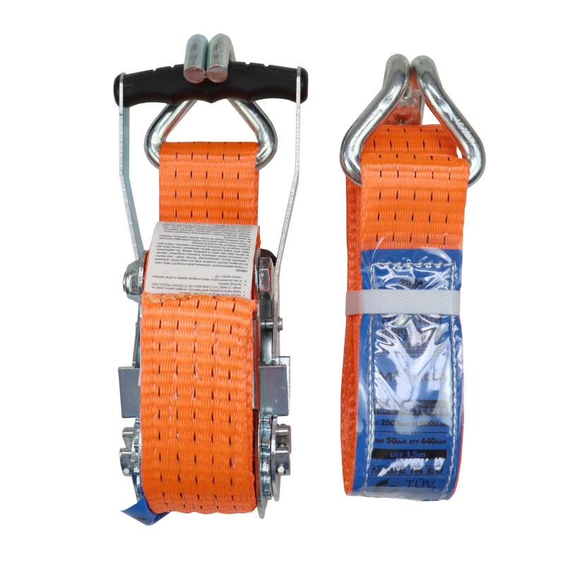 5T transport belt 2m wide 50mm complete with buckle with rubber lining 230mm with certificate, MORGA standard