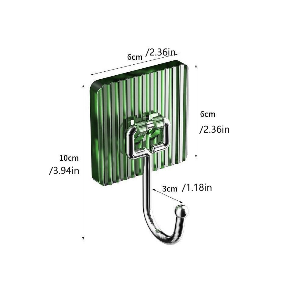 5 Stück Wandmontierter Wandhaken Selbstklebend Wasserdicht Badezimmerhaken Hängender Quadratischer Schlüsselanhänger Haken Badezimmerbeschläge