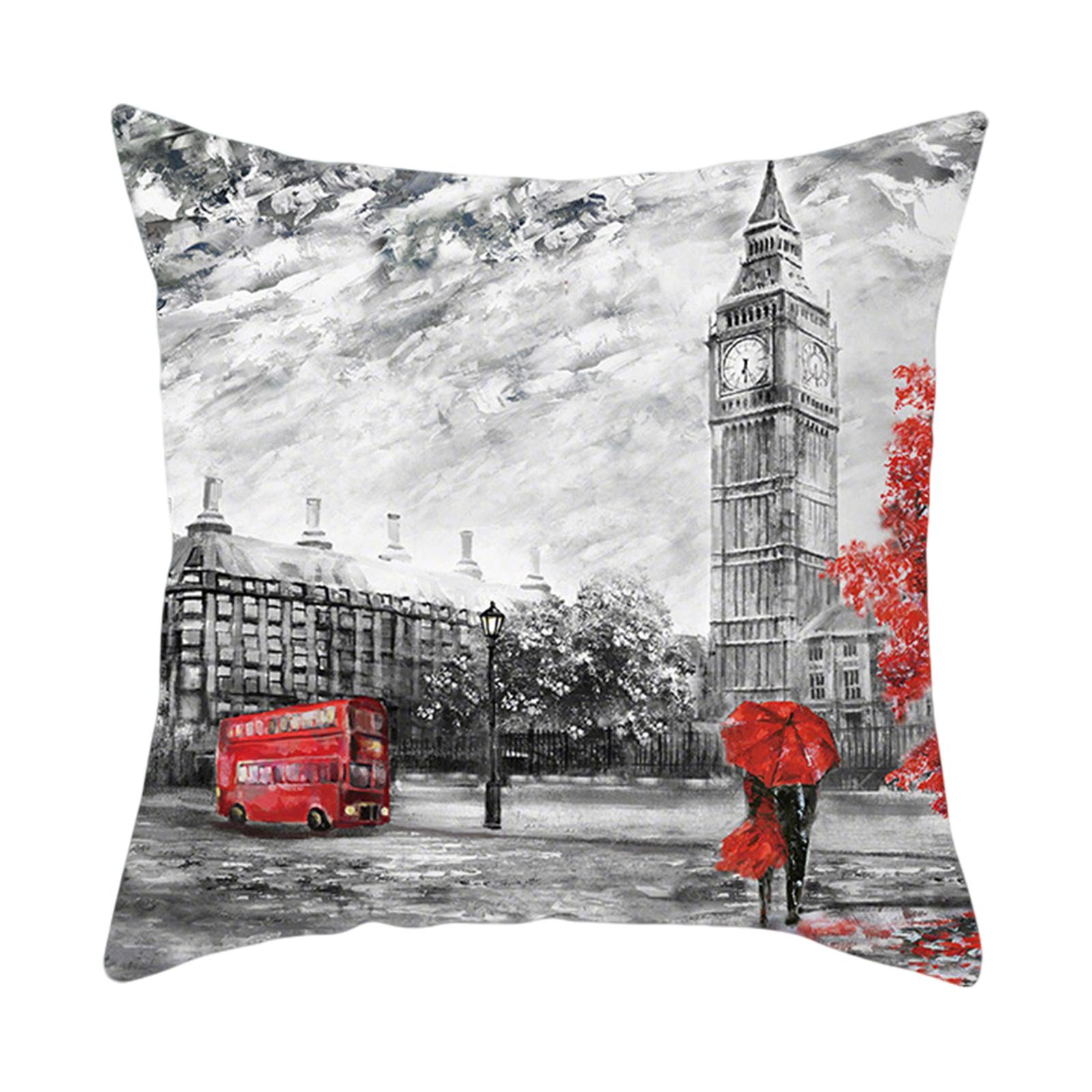 

Valentine s Day Decor Pillowcases 4-Pack, Love Heart Printed Cushion Covers For Sofa/Bed,Red Black Pillow Cases For Home Decoration One Size