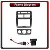 2Din Android Car-Play Car Radio,KIA Sportage 2 2008-2010,Multimedia Player Head Unit Stereo GPS Navigation BT WIFI,1+16GB