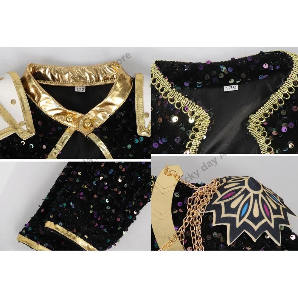 PÅ LAGER Rumi Mira Zoey Cosplay Kostyme kpop Svart Gull Halloween Kvinne Familie Jenter Cosplay Rask Levering