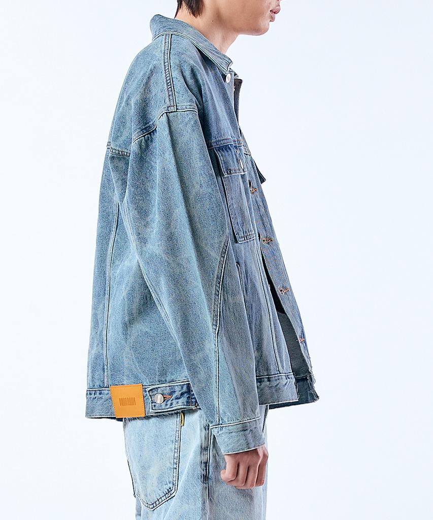 Philogram Blue Rain Tie-Dye Denim Jacket