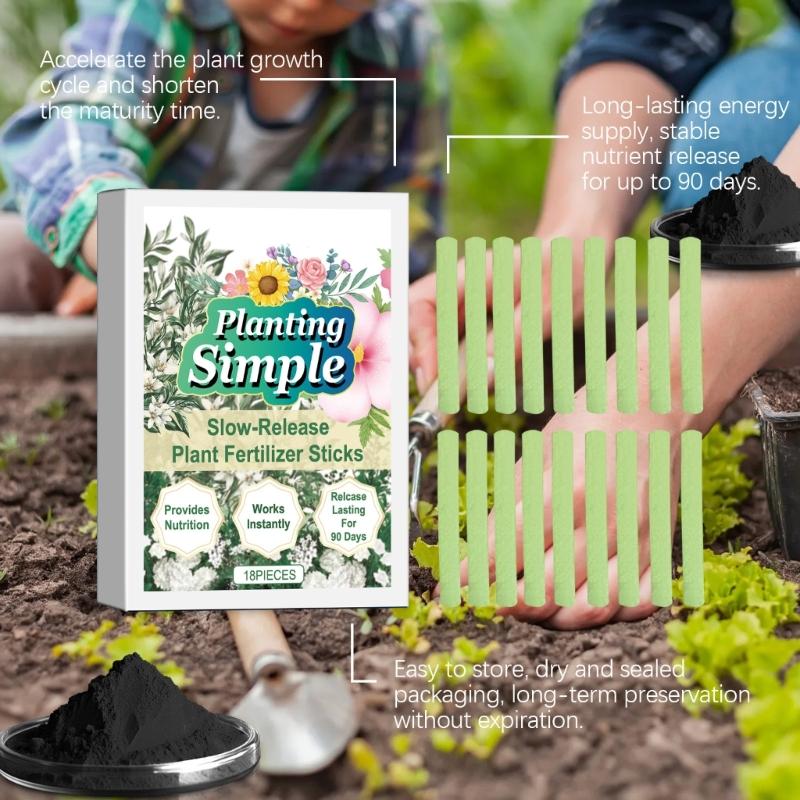 Plant Growth Support Sticks Improve Nutrient Enhances Soil Condition and Increase Resistance Perfect for Gardens Farms