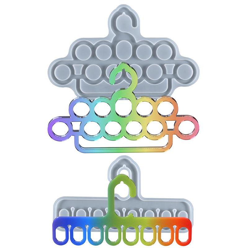 

Вешалка Смола Плесень Diy Эпоксидная смола Силиконовая форма Шелк Шарф Для хранения Крюк для хранения