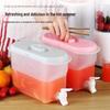 Large Capacity Plastic Kettle with Faucet - High-Temperature Resistant for Hot/Cold Drinks, Perfect for Picnics