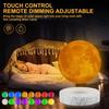 Floating Moon Lamp - Rotating 3D Printed Moon Light with 16 LED Lighting Modes, Magnetic Floating Night Light, Unique Gift for Christmas, Room Decor