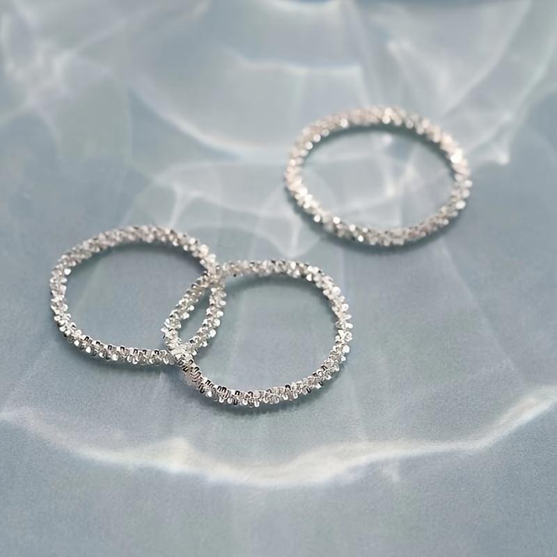 

1pc Temperament Fashion Hot Wave Sparkling Women s Personality Ring