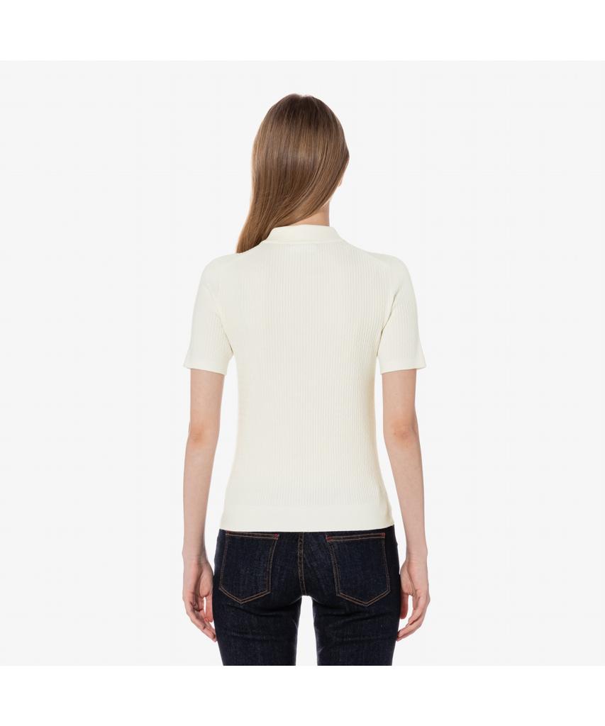 LACOSTE Women'S Cable Short Sleeve Polo Sweater Pf597E-55G 70V