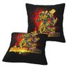 Transformers Autobots 2 Stück Quadratische Kissenhülle Kissenbezug Kissen Reißverschluss Dekorativ Komfort Deckenkissen für Zuhause Sofa