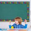82Ft Black Brights Classroom Bulletin Board Border 72Pcs Colorful Chalkboard Border Trim Stickers for Back to School Office Decor