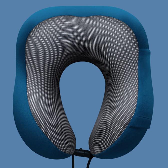 Travel Pillow Memory Foam U Shaped Neck Ergonomic Flight Pillow, Comfortable Head Cushion Support for Airplane, Train, Car.