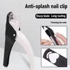 Nail Clipper U Shaped Acrylic Fake Nail Scissors Nail Tip Edge Cutter Trimmer Manicure with Sizer Precise Cutting Tools