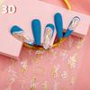 Hot Stamping Nail Stickers, Waterproof, Laser Design, DIY Nail Stickers, Nail Decoration, Nail Stickers, Party Decoration