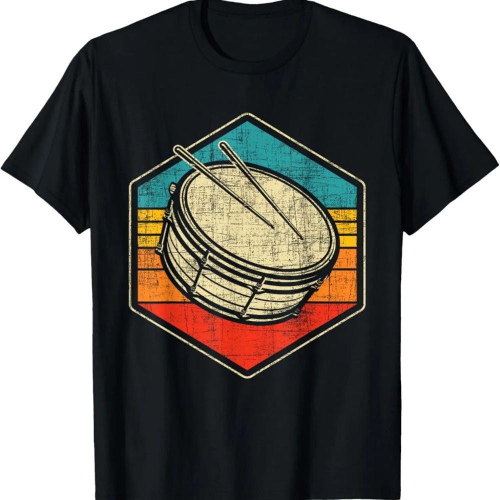 

Retro Vintage Snare Drum - Marching Band Drumline Drummer T-Shirt XXXXXL чёрный