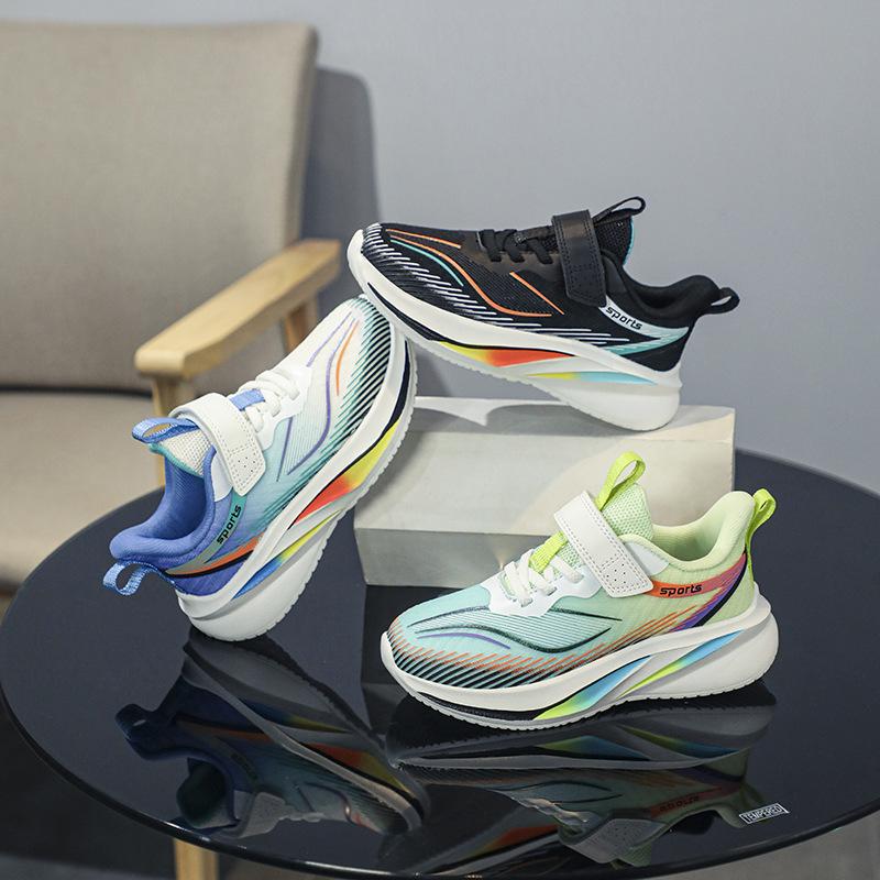Children's running shoes Spring and summer mesh breathable, light, comfortable, fashionable and versatile students, middle and older children and b