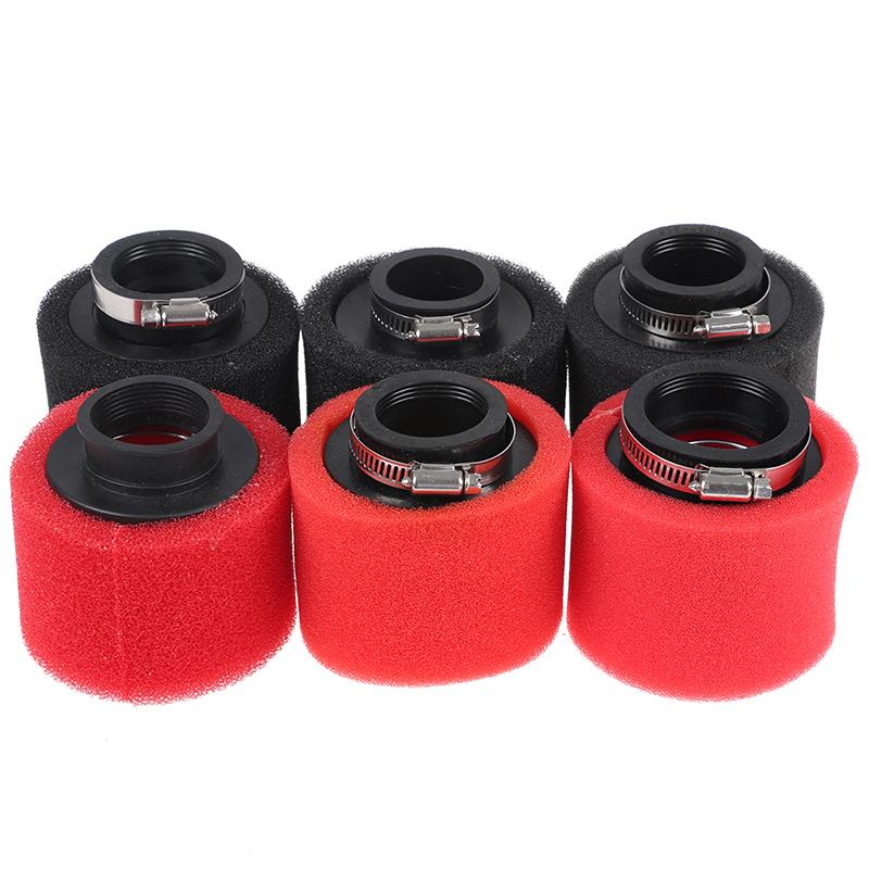 Straight Neck Foam Air Filter 30mm 39mm 40mm 42mm 46mm 50mm Sponge Cleaner Scooter Dirt Pit Bike Motorcycle Black/Red