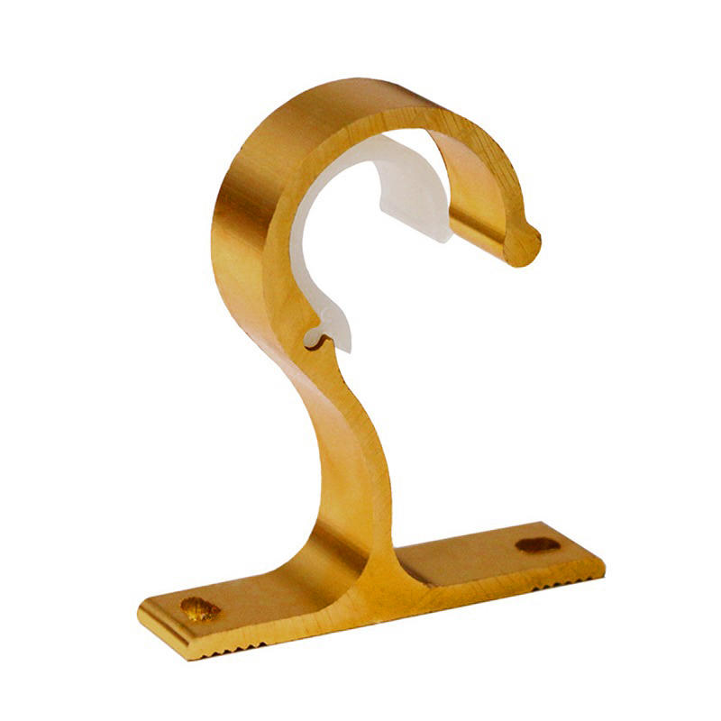 1pcs Aluminum Alloy Curtain Pole Beautiful And Durable Roman Pole Bracket Wall Hook Top Mounted Side Mounted Bracket Base