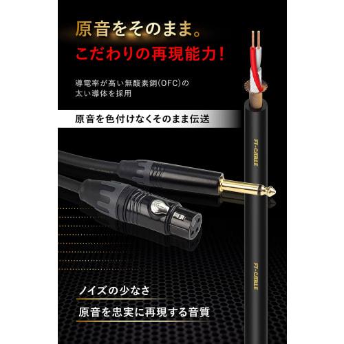 FT-CABLE XLR Cable, Microphone Cable [Strong Microphone Cord] XLR Microphone Cable [Also Suitable for Connecting Microphones, Mixers, Power Amplifiers