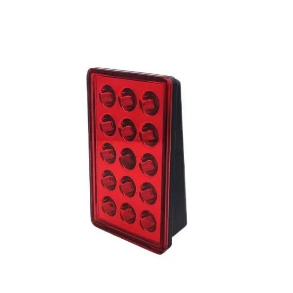 F1-stil LED Bremsevarsellys 12V 15 LED Baklykter Auto Blinkende Varsel Ryggelys Stopp Sikkerhetssignallys For Bil SUV Motorsykkel