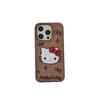 Niche Embroidered Denim Hello Kitty iPhone Case for 16 Pro Max/15/14 - New Women's Edition