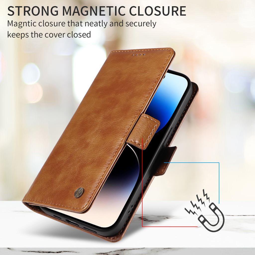 For Oppo Reno14 Pro 5G (China)/Oppo Reno14 Pro 5G (Global) Case YIKATU YK-007 Litchi Texture PU Leather Wallet Phone Cover