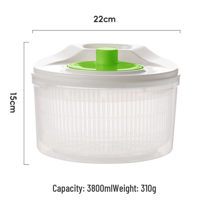 Hand-Crank Salad Spinner and Vegetable Dehydrator