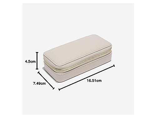 STACKERS LONDON Travel Jewelry Box, Portable Accessory Case, Size M (Greige)