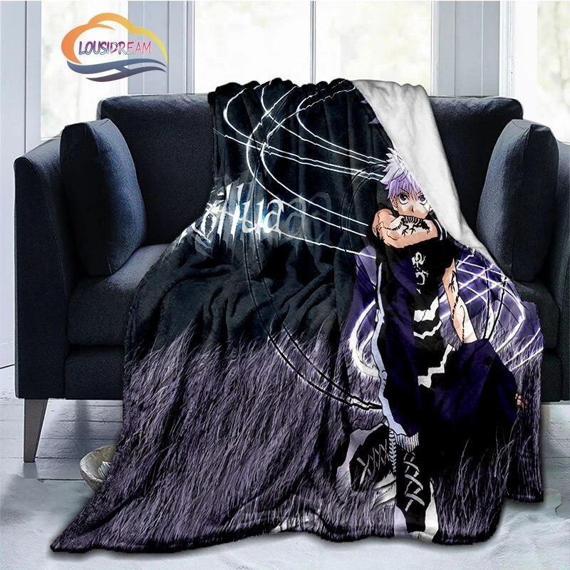 Trendy Japanese Anime Hunter x  Flannel Blanket3D Printed Coverlet Travel Camping for Adults and children Cashmere blanket