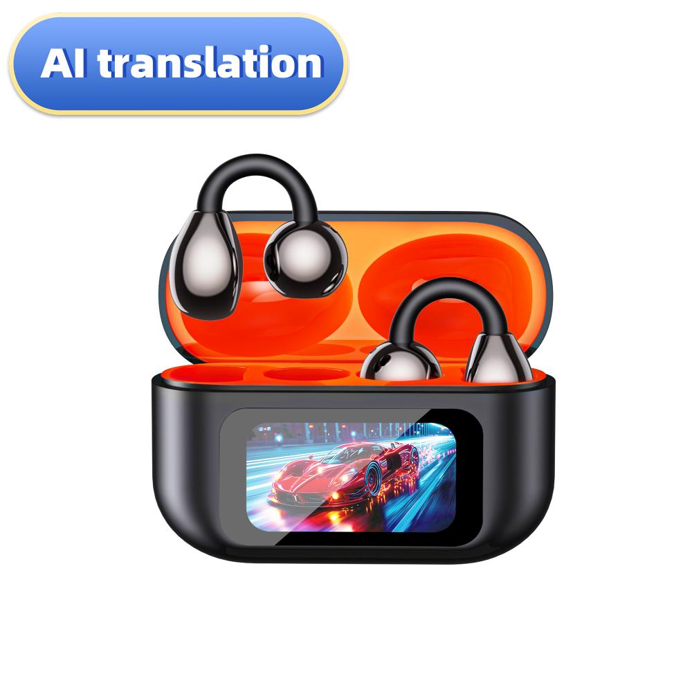 Clip on Bluetooth earphones Wireless Ear Clip Earphones Languages AI Real Time Translation Headphones Smart Bluetooth Earbuds