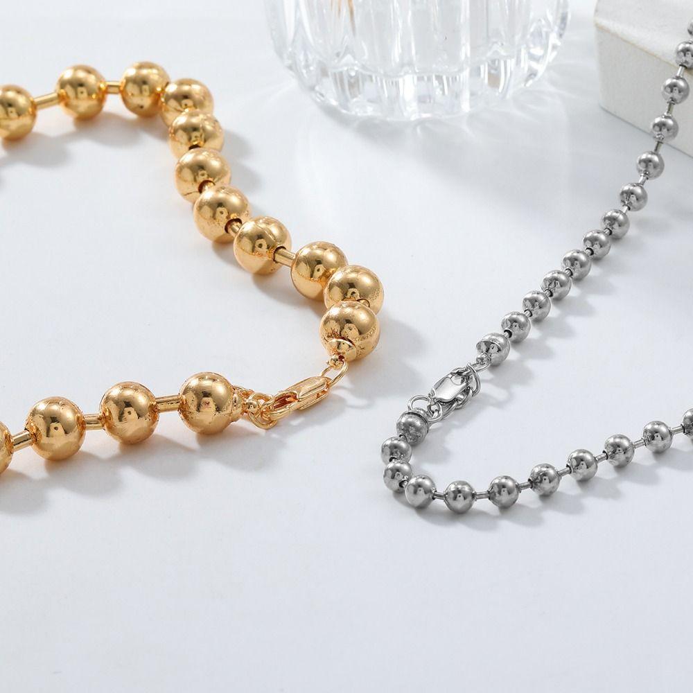 Temperament Double-layer Beaded Necklace Fashion Clavicle Chain  Daily Wear