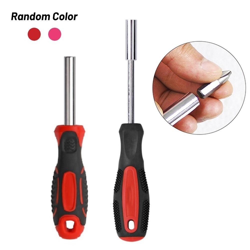 Red Magnetic Bit Holder Screwdriver Spinner Handle with Magnetic Link Bit