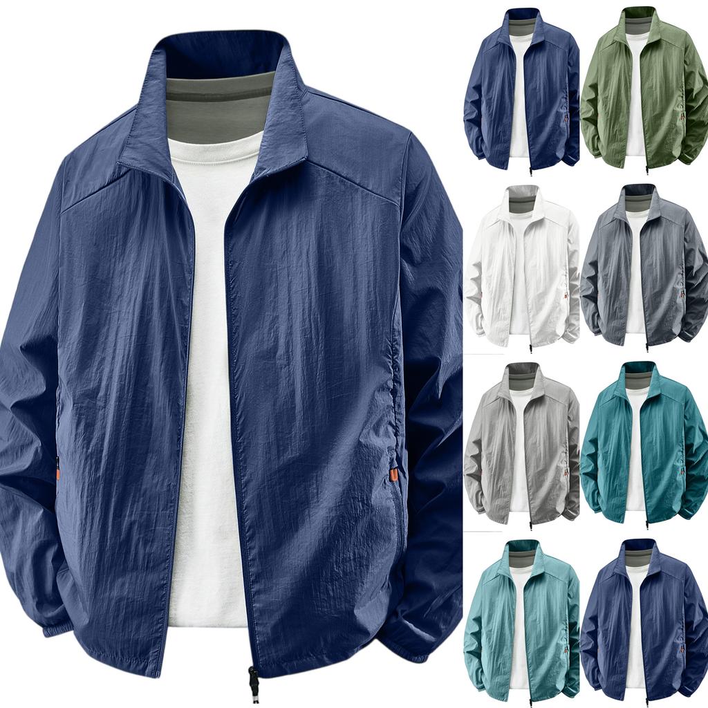 Men's Summer Light And Color Outdoor Loose Large-sized Sun-protective Clothing, Windbreaker Jacket