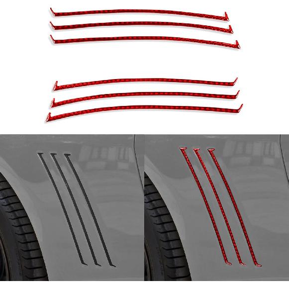 Real Soft Black Carbon Fiber Car Inner Door Handle Bowl Panel Door Bowl Collision Protector Cover Trim Sticker Compatible with Chevrolet Camaro