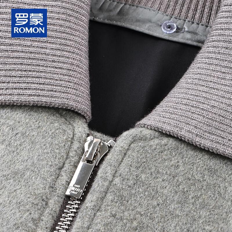 ROMON Men's Cashmere Blend Wool Short Jacket