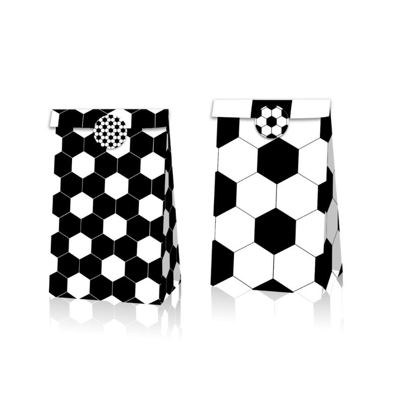 Practical Soccer Themed Gift Packaging Bags and Stickers Party Accessories