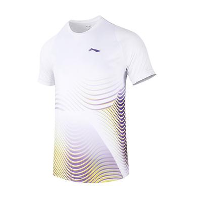Σειρά Μπαντμίντον Li Ning Γρήγορου Στεγνώματος Με Στρογγυλή Λαιμόκοψη Αθλητικά Ρούχα Unisex Αθλητικά Ρούχα Λευκό AAYS059-4