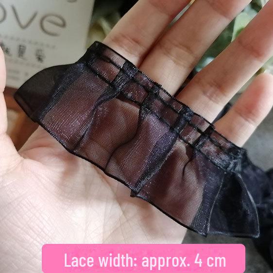 

Японская черная плиссированная кружевная юбка. Аксессуары для детской одежды и декоративных занавесок своими руками.