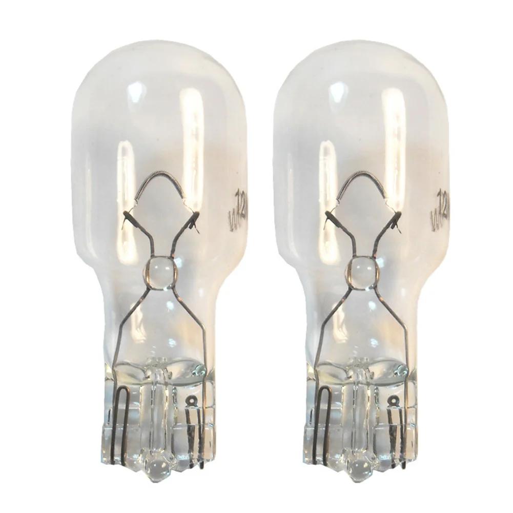2Pcs Car Glass T15 W16W Halogen Bulb Interior Light Automotive White/Amber Clear 12V