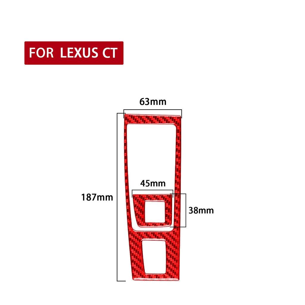 For Lexus CT 200h 2011 2012 2013 2014 2015 2016 2017 Accessories Carbon Fiber Interior Shift Panel Trim Sticker