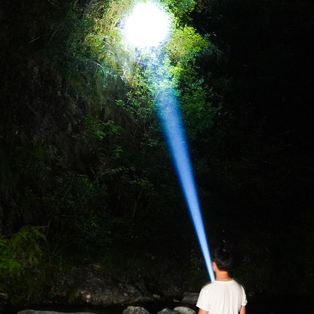Rechargeable Flashlights Super Bright LED Flashlight USB C 72H Long Lasting Strong Flash Light Zoomable Beam For Camping Fishing