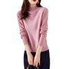 Hengyuanxiang Damen 100% Wolle Jacquard Halbhoher Kragen Pullover