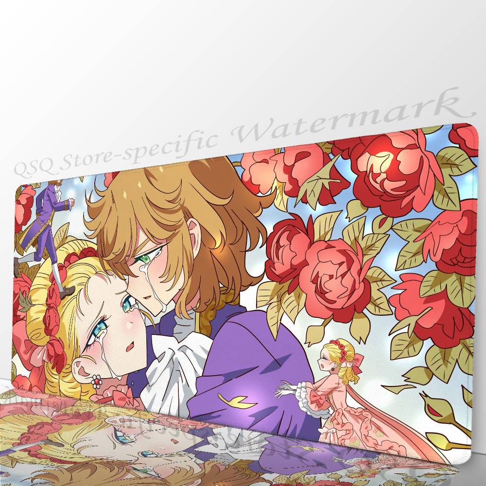 The Rose Of V-Versailles Anime Mousepad Mouse Mat Desk Mat With Pad Gaming Accessories Prime Gaming XXL Keyboard Pad Padding M
