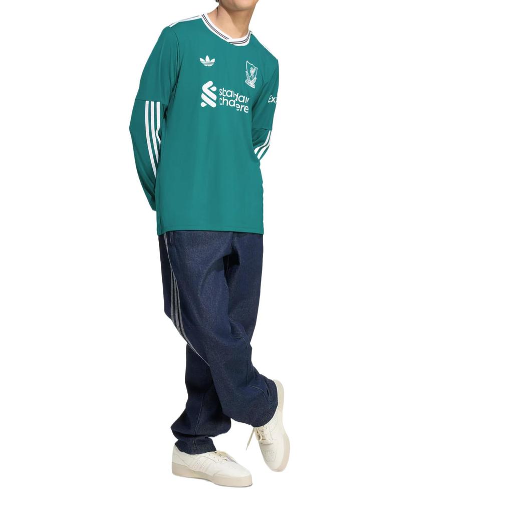 adidas Liverpool FC 2025/26 Long Sleeve Third Jersey Green JV6464